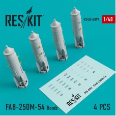 Reskit RS48-0094 1/48 FAB-250M-54 Bomb (4 pcs)