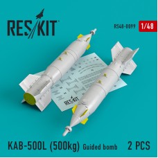 Reskit RS48-0099 1/48 KAB-500L (500kg) Guided bomb (2 pcs)