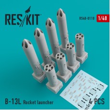 Reskit RS48-0110 1/48 B-13L Rocket launcher (4 pcs)