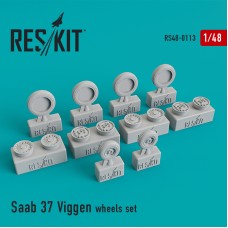Reskit RS48-0113 1/48 Saab AJ-37/SK-37/ 'Viggen' wheels set
