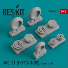 Reskit RS48-0121 1/48 Mikoyan MiG-21F/MiG-21F13/MiG-21U/MiG-21US) wheels set