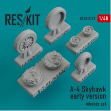 Reskit RS48-0129 1/48 Douglas A-4 Skyhawk early version wheels set