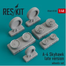 Reskit RS48-0130 1/48 Douglas A-4 Skyhawk late version wheels set