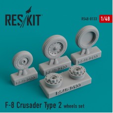 Reskit RS48-0133 1/48 Vought F-8E/F-8H/F-8J Crusader Type 2 wheels set 