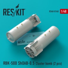Reskit RS48-0140 1/48 RBK-500 ShOAB-0.5 Cluster bomb (2 pcs)