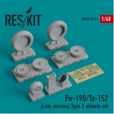 Reskit RS48-0152 1/48 Focke-Wulf Fw-190/Ta-152 (Late version) Type 2 wheels set