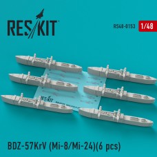 Reskit RS48-0153 1/48 BDZ-57KrV Racks (6 pcs)