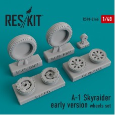 Reskit RS48-0166 1/48 Douglas A-1 Skyraider early version wheels set