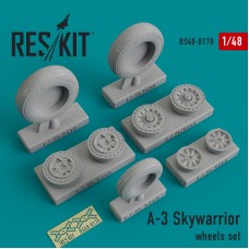 Reskit RS48-0170 1/48 Douglas A-3 Skywarrior wheels set 