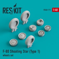 Reskit RS48-0171 1/48 Lockheed F-80 Shooting Star (Type 1) wheels set