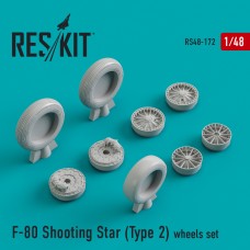 Reskit RS48-0172 1/48 Lockheed F-80 Shooting Star (Type 2) wheels set