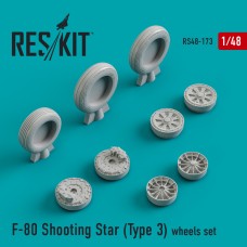 Reskit RS48-0173 1/48 Lockheed F-80 Shooting Star (Type 3) wheels set