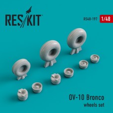 Reskit RS48-0197 1/48 North-American/Rockwell OV-10A/C/OV-10D Bronco wheels set