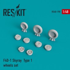 Reskit RS48-0198 1/48 Douglas F4D-1 Skyray Type 1 wheels set