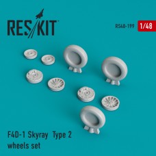Reskit RS48-0199 1/48 Douglas F4D-1 Skyray Type 2 wheels set