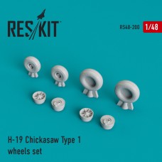 Reskit RS48-0200 1/48 Sikorsky S-55/H-19 Chickasaw Type 1 wheels set
