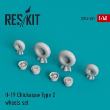 Reskit RS48-0201 1/48 Sikorsky S-55/H-19 Chickasaw Type 2 wheels set