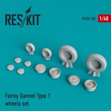 Reskit RS48-0202 1/48 Fairey Gannet AEW/ASW Type 1 wheels set