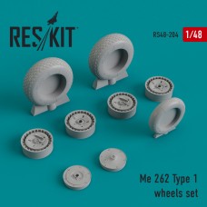 Reskit RS48-0204 1/48 Messerschmitt Me-262A-1/Me-262B-2 Type 1 wheels set