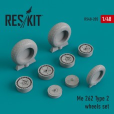 Reskit RS48-0205 1/48 Messerschmitt Me-262A-1/Me-262B-2 Type 2 wheels set