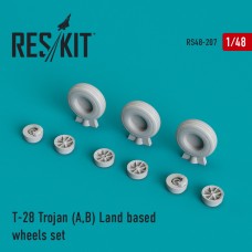 Reskit RS48-0207 1/48 North-American T-28A/T-28B Trojan Land based wheels set