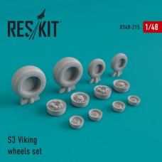 Reskit RS48-0215 1/48 Lockheed S-3B Viking wheels set