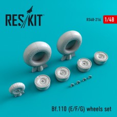 Reskit RS48-0216 1/48 Messerschmitt Bf-110E/Bf-110F/Bf-110G) wheels set