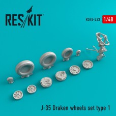 Reskit RS48-0223 1/48 Saab J-35 Draken Type 1 wheels set