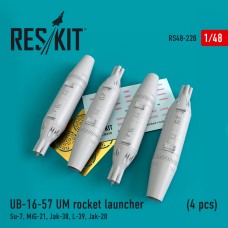 Reskit RS48-0228 1/48 UB-16-57 UM rocket launcher (4 pcs) 