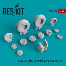 Reskit RS48-0253 1/48 Mikoyan MiG-23ML/MiG-23MLD/MiG-23MLA/MiG-23P) wheels set