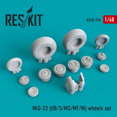 Reskit RS48-0254 1/48 Mikoyan MiG-23UB/MiG-23S/MiG-23MS/MiG-23MF/MiG-23M) wheels set