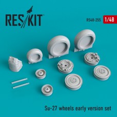 Reskit RS48-0255 1/48 Sukhoi Su-27 wheels early version wheels set