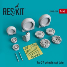 Reskit RS48-0256 1/48 Sukhoi Su-27 wheels set Late version wheels set