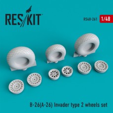 Reskit RS48-0261 1/48 Douglas B-26 (A-26) Invader type 2 wheels set