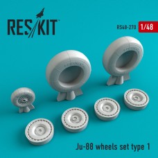 Reskit RS48-0270 1/48 Junkers Ju-88 wheels set type 1 