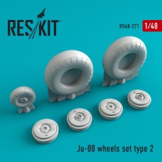 Reskit RS48-0271 1/48 Junkers Ju-88 wheels set type 2