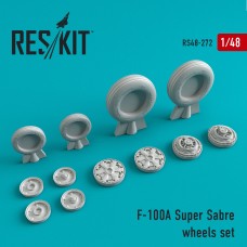 Reskit RS48-0272 1/48 North-American F-100A 'Super Sabre' wheels set