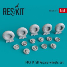 Reskit RS48-0277 1/48 F.M.A. IA-58A Pucara wheels set