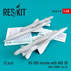 Reskit RS48-0278 1/48 Kh-58U missile with AKU 58 (2 pcs)