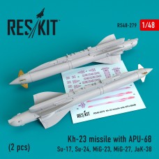 Reskit RS48-0279 1/48 Kh-23 missile with APU-68 (2 pcs)