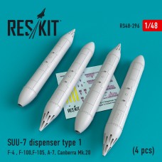 Reskit RS48-0296 1/48 SUU-7 dispenser type 1 (4 pcs)