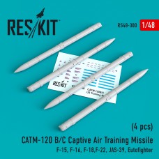 Reskit RS48-0300 1/48 CATM-120 B/C Captive Air Training Missile (4 pcs)