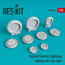 Reskit RS48-0302 1/48 BAC/EE Lightning Wheels set Late type