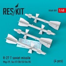 Reskit RS48-0309 1/48 R-27 T soviet missile (4 pcs)