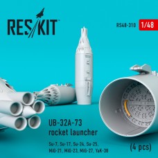 Reskit RS48-0310 1/48 UB-32A-73 rocket launcher (4 pcs)