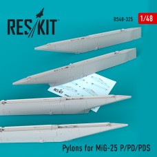 Reskit RS48-0325 1/48 Weapons Pylons for Mikoyan MiG-25P/MiG-25PD/MiG-25PDS