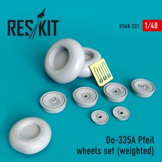 Reskit RS48-0331 1/48 Dornier Do-335А Pfeil wheels set ((with weighted effect))