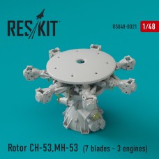 Reskit RSU48-0021 1/48 Rotor for Sikorsky CH-53E Super Stallion, MH-53E Sea dragon (7 blades - 3 engines)