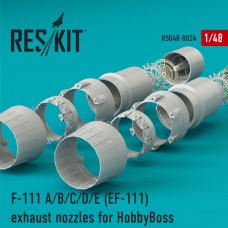 Reskit RSU48-0024 1/48 General-Dynamics F-111A/F-111B/F-111C/F-111D/F-111E (EF-111) exhaust nozzles