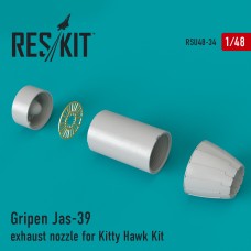 Reskit RSU48-0034 1/48 Saab JAS-39A/C JAS-39B/D Gripen exhaust nozzle 